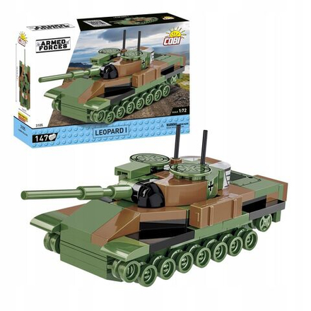 Конструктор пластиковый Cobi Leopard 1 - Танк Леопард - 147эл. - Коби 3105