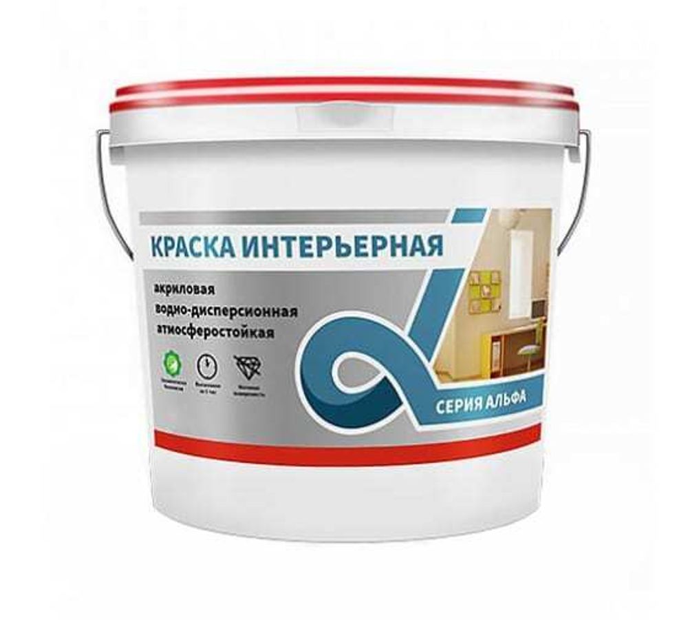 Краска В/Д 40кг интерьерная супербел Альфа