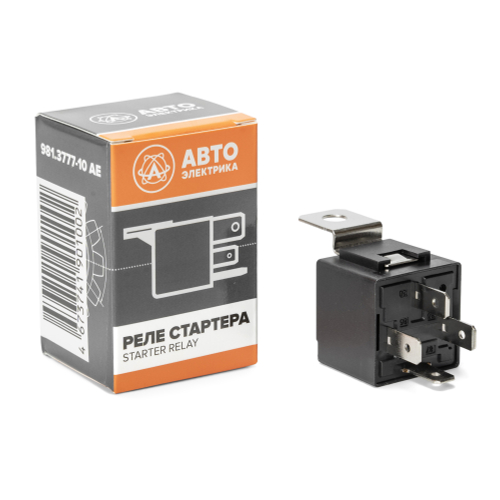 981.3777-10 AE Реле стартера (4-х контактное), ГАЗ, КамАЗ, МАЗ, ПТЗ, 24 В, 20 А, замыкающее, с кронш