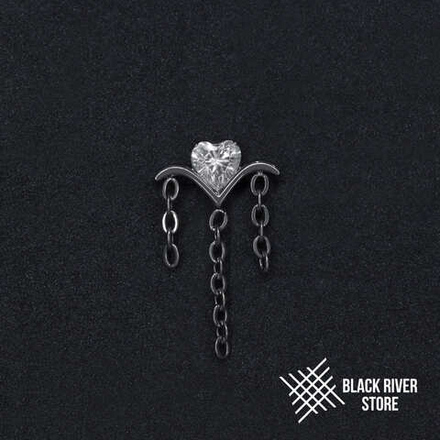 Pendant Rain Heart Crystal