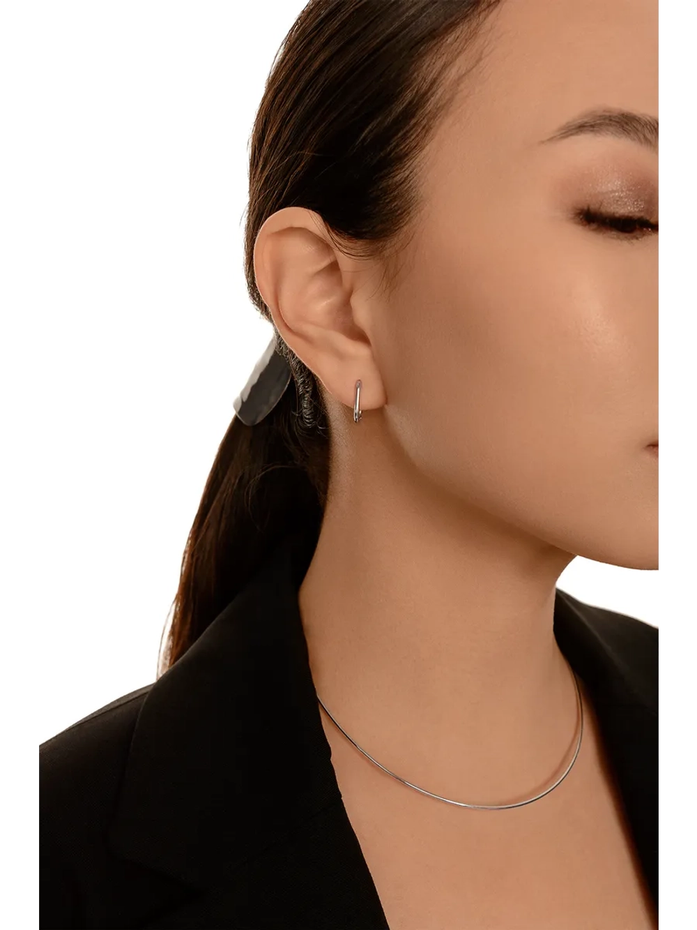 Серебряное колье-обруч из серебра