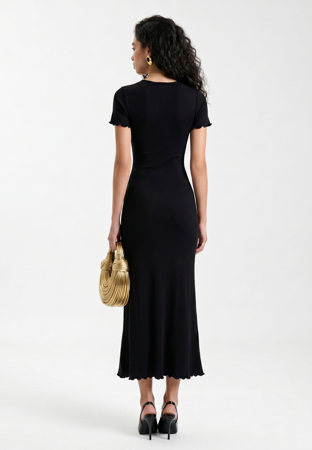 Платье-футболка длинное из вискозы