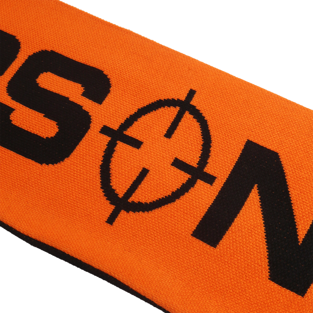 DOUBLE-LAYER SCARF (ORANGE/BLACK)