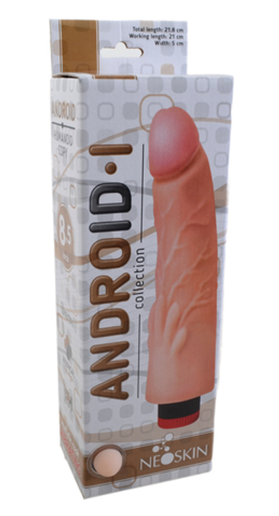 Вибратор реалистик Android Long киберкожа 25 см