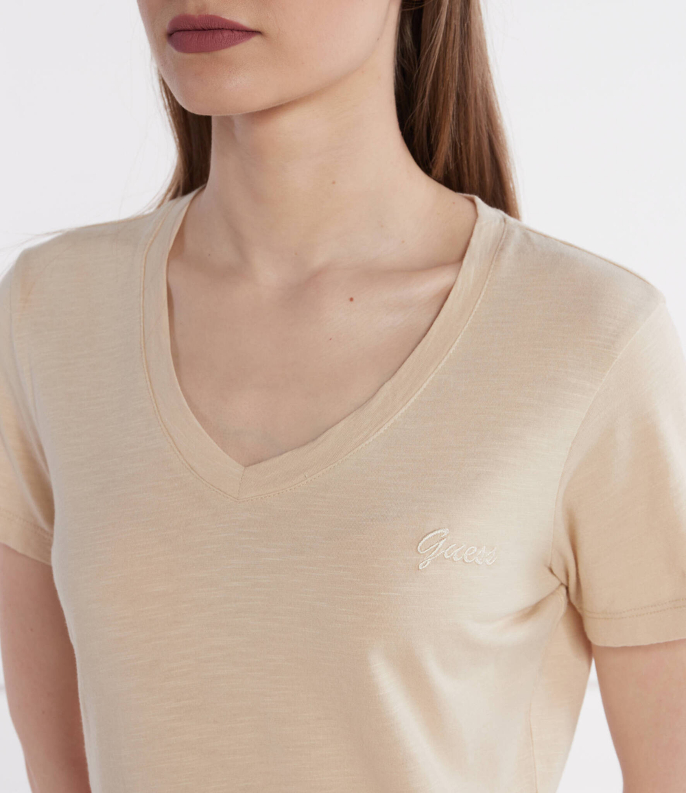 Футболка SS VN SLUBBY GUESS - бежевый(W4GI66 KC8T0)