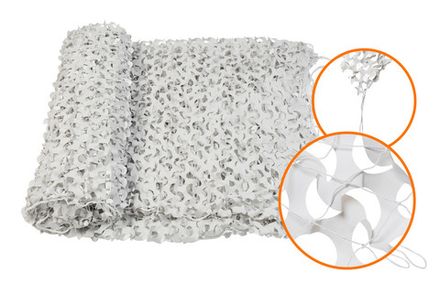 Маскировочная сеть Лайт-Профи белый - светло-серый