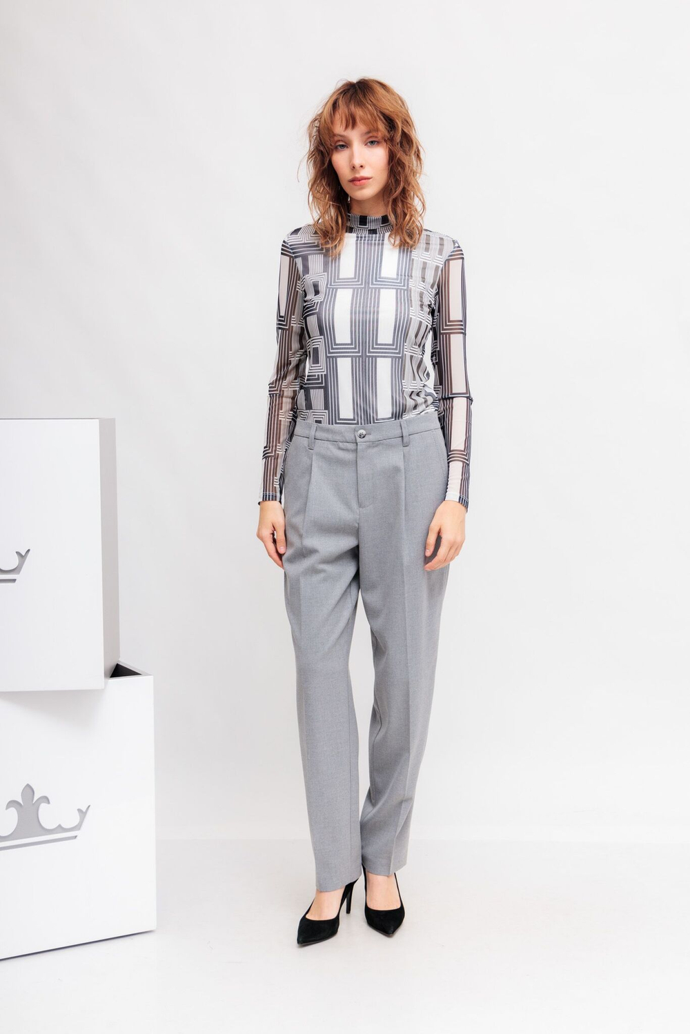 Брюки Marc Aurel 93314 бежевый классика