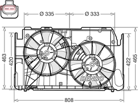 DENSO - DER50002-DES - Fan, engine cooling