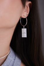 Подвеска карта таро Влюбленные малая родий La Lune