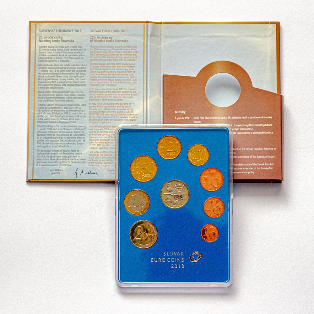 Slovakia 2013 Year Set – 20th Anniversary of Národná banka Slovenska (1993–2013)