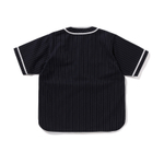 A Bathing Ape Bathing Ape Pinstripe Baseball Shirt