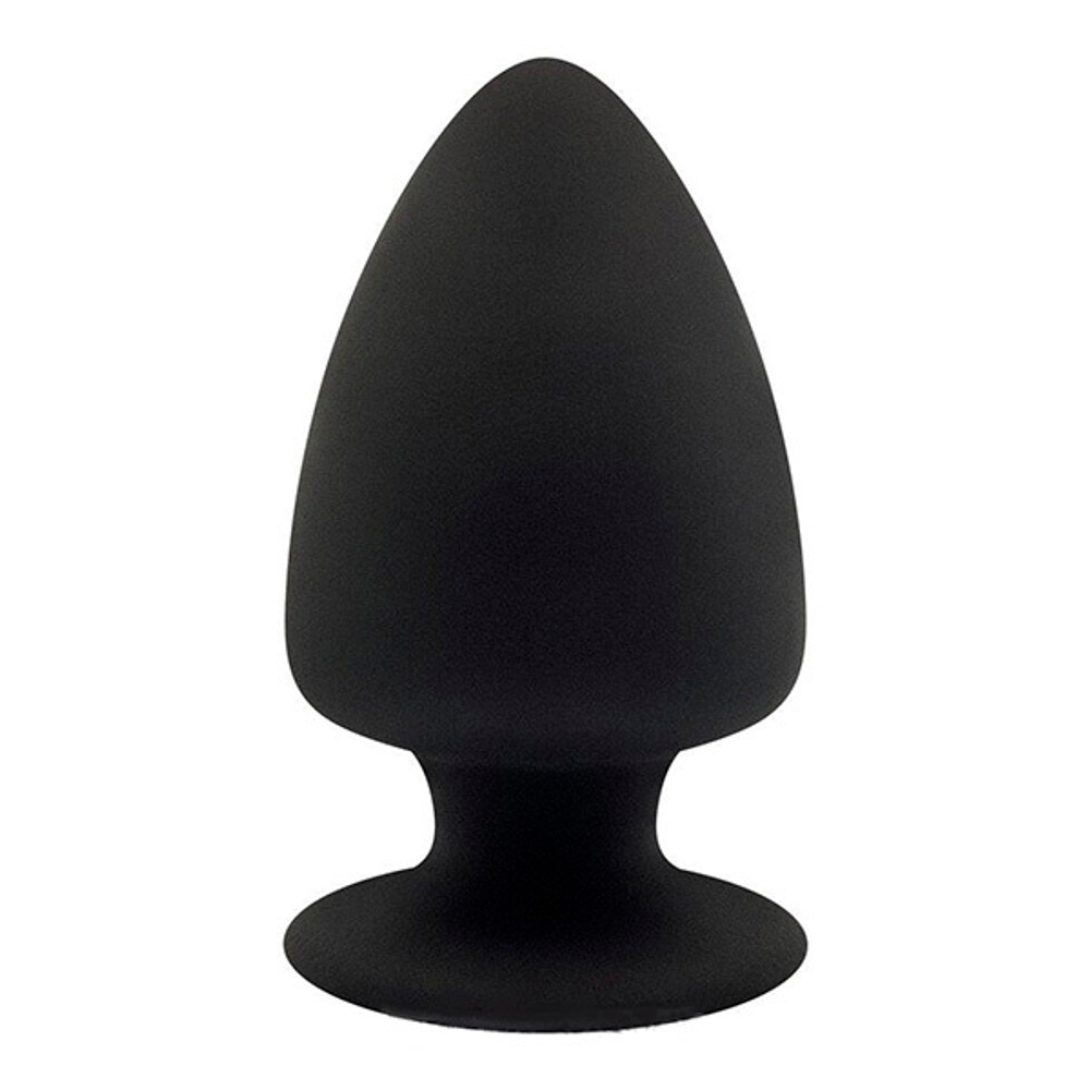 Черная анальная пробка 13см SilexD Premium Silicone Plug Model 1 Size L