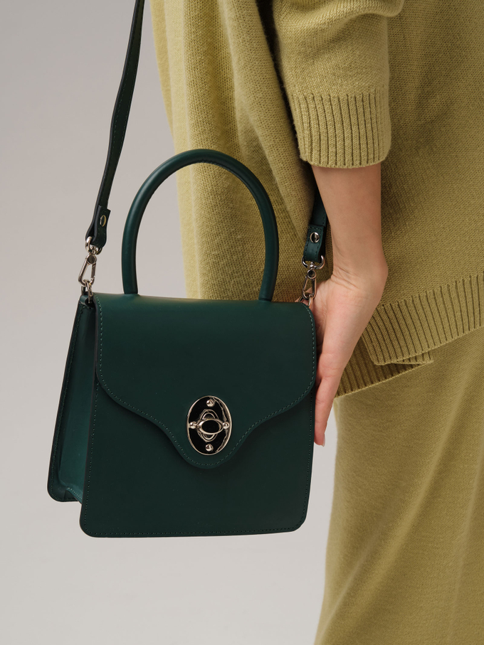 Кожаная сумка Deboro 30521 форест