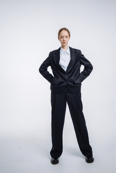 Oversized wool jacket