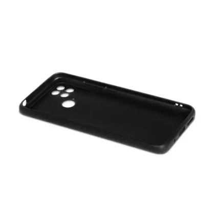 Силиконовый чехол с микрофиброй для Xiaomi Poco C40 black DF