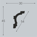 bello deco Карниз XPS К 8 (45x30) 00-00004640