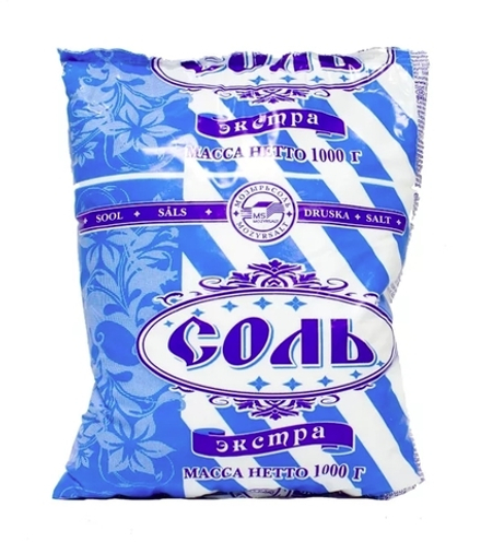 Соль экстра "Полесье" 1кг. Мозырьсоль