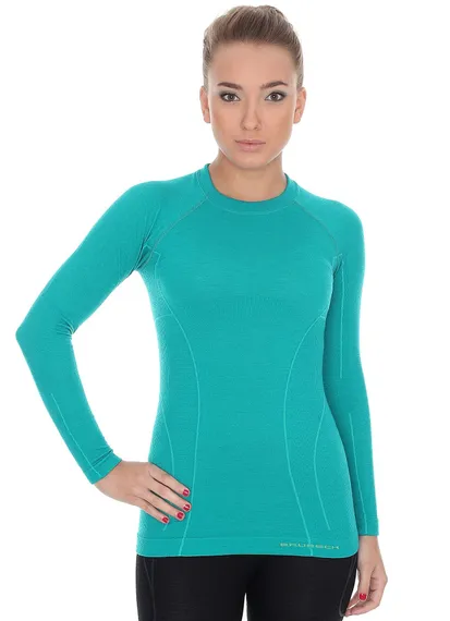 Термобелье-футболка женская BRUBECK ACTIVE WOOL LS13030/LS12810