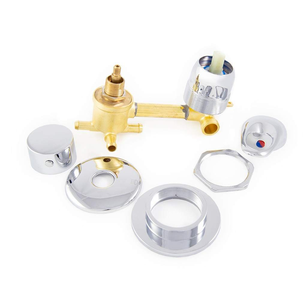 Смеситель для душевой кабины с переключателем на 4 режима 100мм под хомут