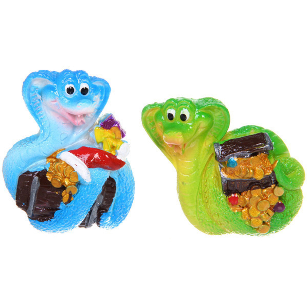 Магнит «Весёлая змейка» 5*6,5 см, микс