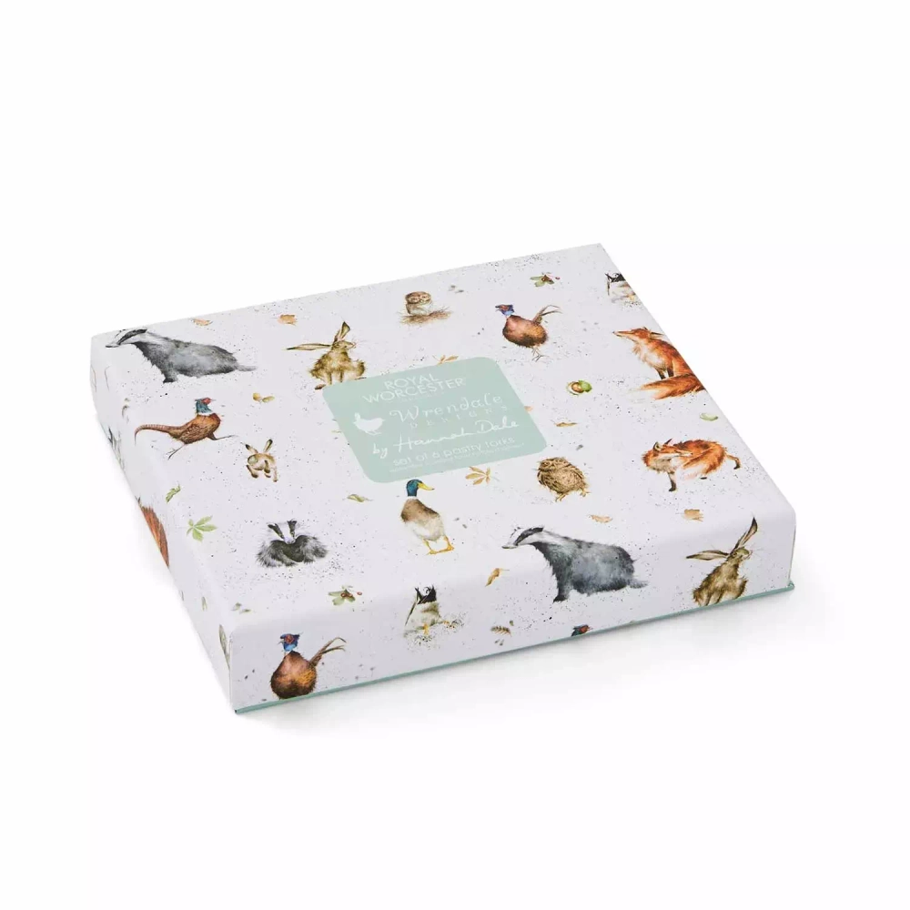 Royal Worcester - Набор Wrendale Designs из 6 вилок для торта / артикул   WN1102-XG  / GTIN 749151597723