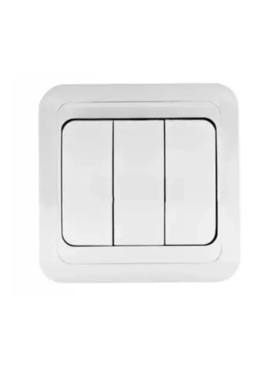 Выключатель трехклавишный встраиваемый Makel