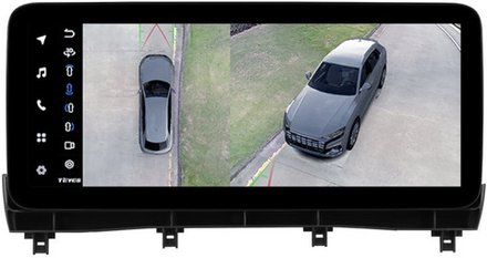 Магнитола для Lexus RX300, RX350, RX450h AL20 2019-2022 (штатная КЗВ) - Teyes LUX ONE 360 2K QLED 12.3" монитор на Android 10, CarPlay, 4G SIM-слот, 6/128 ГБ, 4 камеры в комплекте