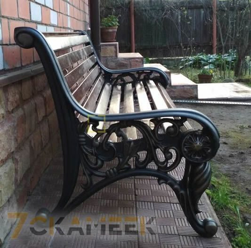 Скамейка парковая «Москва» (1,2 м термоясень)