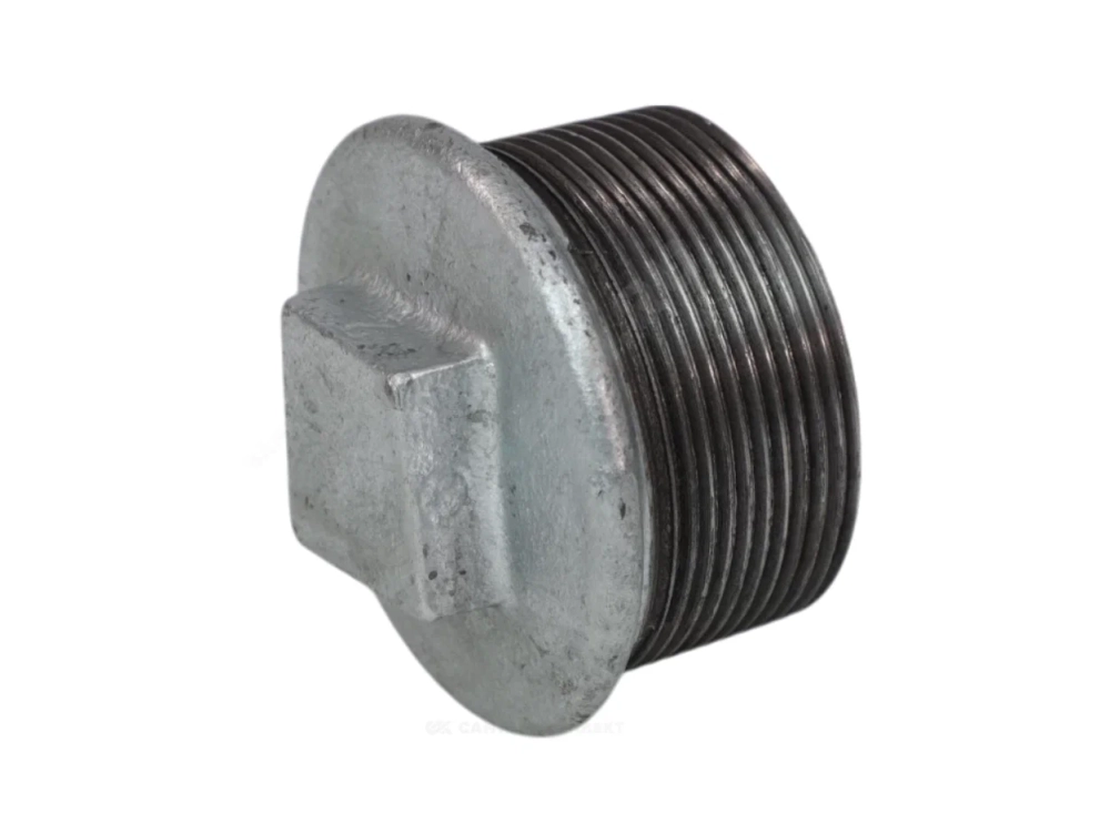 Заглушка оцинкованная, наружная резьба, Fittex PLUS