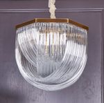 Люстра Murano L9 brass/clear