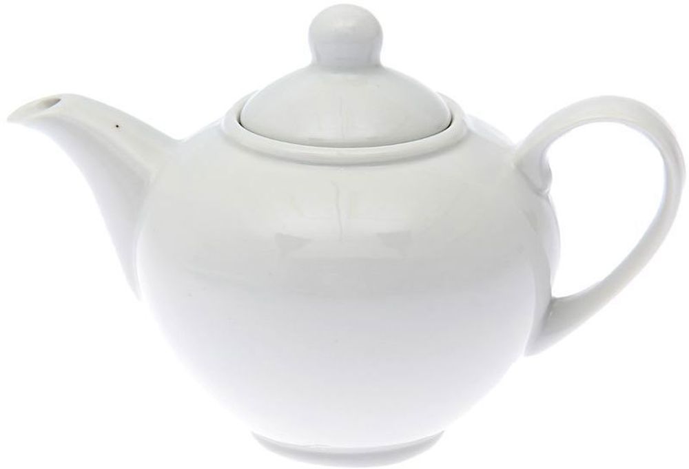 Чайник фарф завар 550мл Удачный Белье 065122
