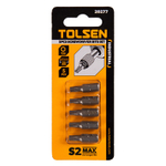 TOLSEN (TT20277) Набор вставок (бит) торцевых 1/4", Torx, T25, 25 мм, 5 предметов