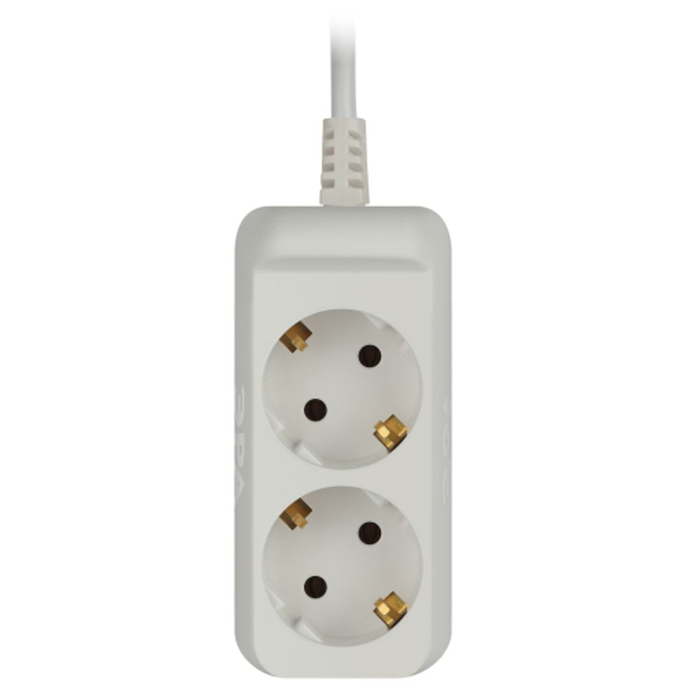 Удлинитель электрический ЭРА UX-2e-3m с заземлением 2 розетки 3м ПВС 3x0,75мм2 10А