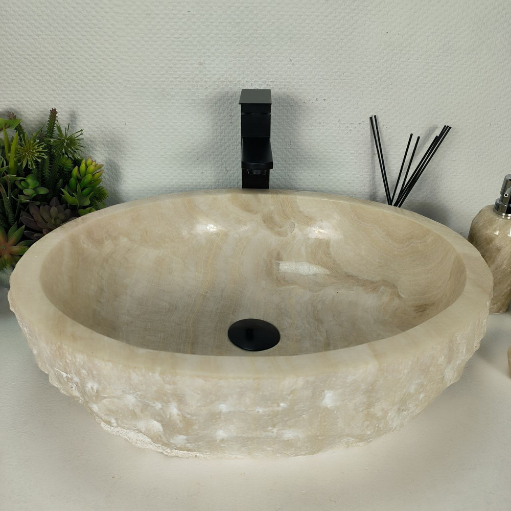 Раковина из оникса Erozy White EO-64308 53*42*16 0213
