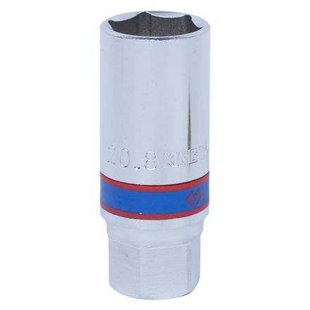 Цена на KING TONY (463521R) Головка свечная шестигранная 1/2", 21 мм, резиновый фиксатор