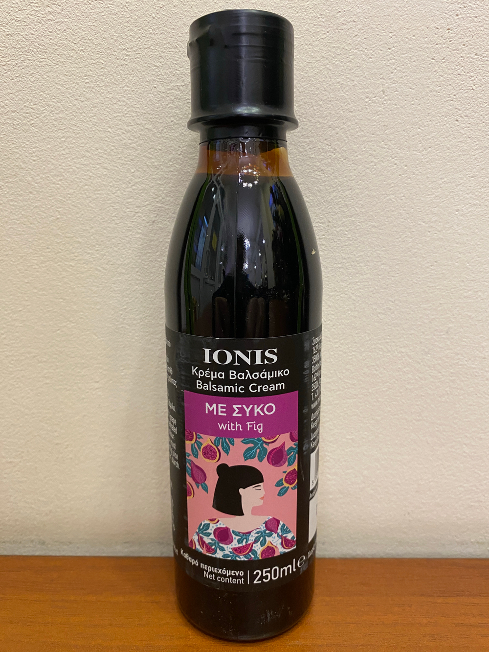 Соус-крем бальзамический IONIS инжир 250 мл, Греция