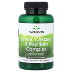 Swanson Vitamins, Комплекс из сенны, какары и физлиума, 90 капсул