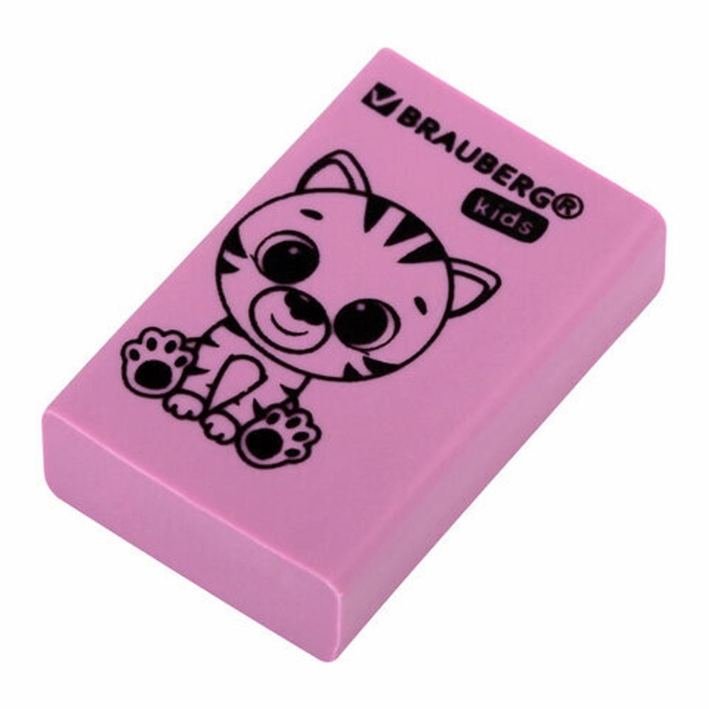 Ластик BRAUBERG KIDS "Школьный", 26х17х7 мм, прямоугольный, пастельные цвета ассорти, 271991
