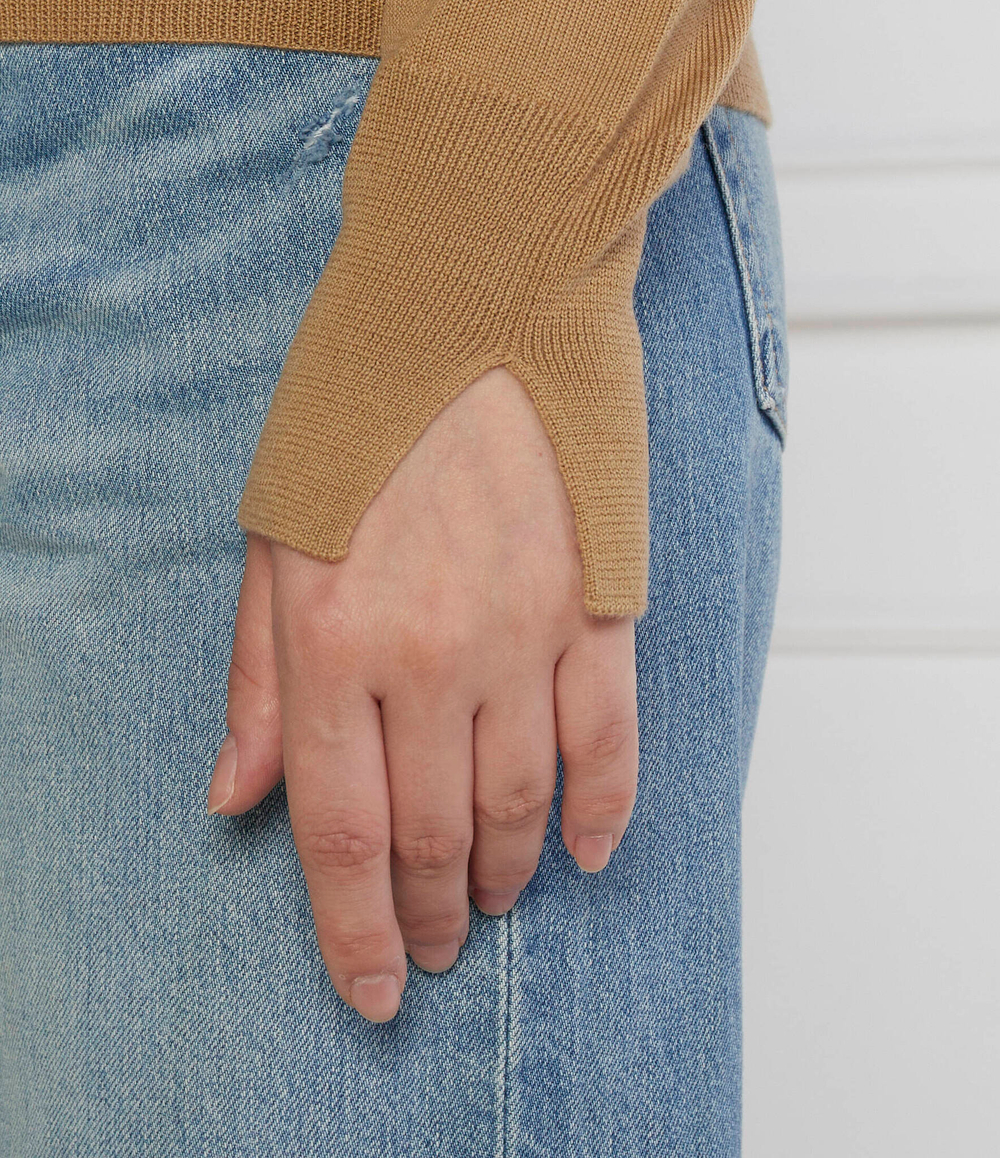 Хлопковый гольф fasecta BOSS BLACK - коричневый(50493846)