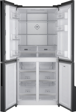 Холодильник (Side-by-Side) Weissgauff WCD 450 Inox Glass NoFrost Inverter (q)