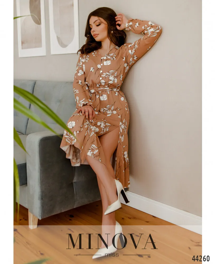 Платье 2172-пудровый Minova