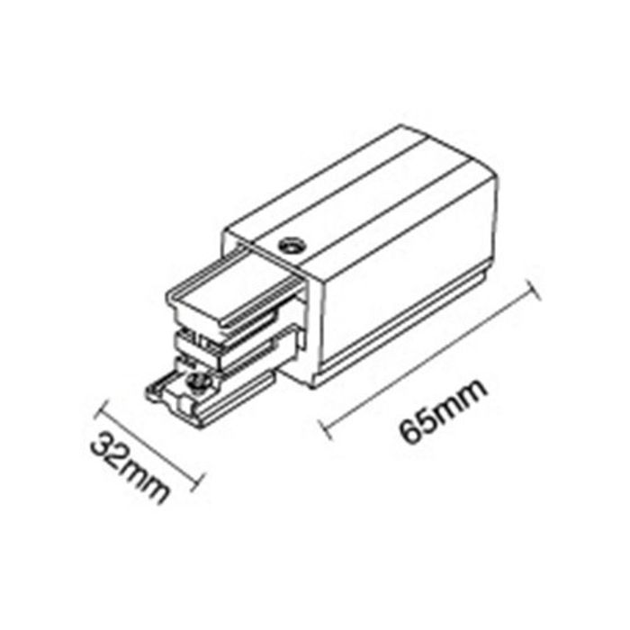 Подвод питания ITALLINE WSO 24BL BLACK