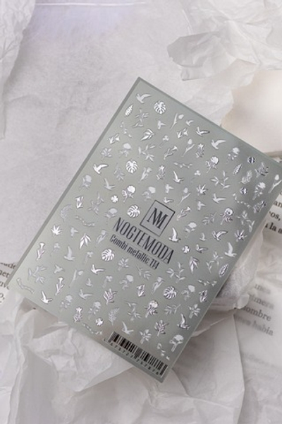 Nogtemoda Наклейки для ногтей Combi Metallic 114