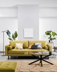 Журнальный столик Argo 130х70 см, стекло, черные ножки