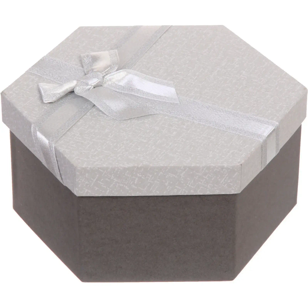 Коробка подарочная «Ванильная нежность» 22*19*10 см, серый