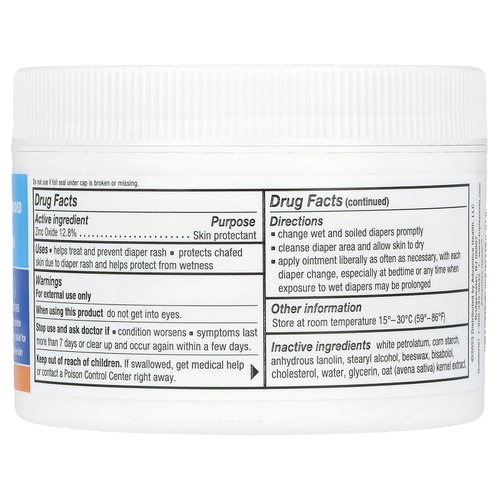 Triple Paste, мазь от опрелостей с оксидом цинка, без отдушек, 227 г (8 унций)