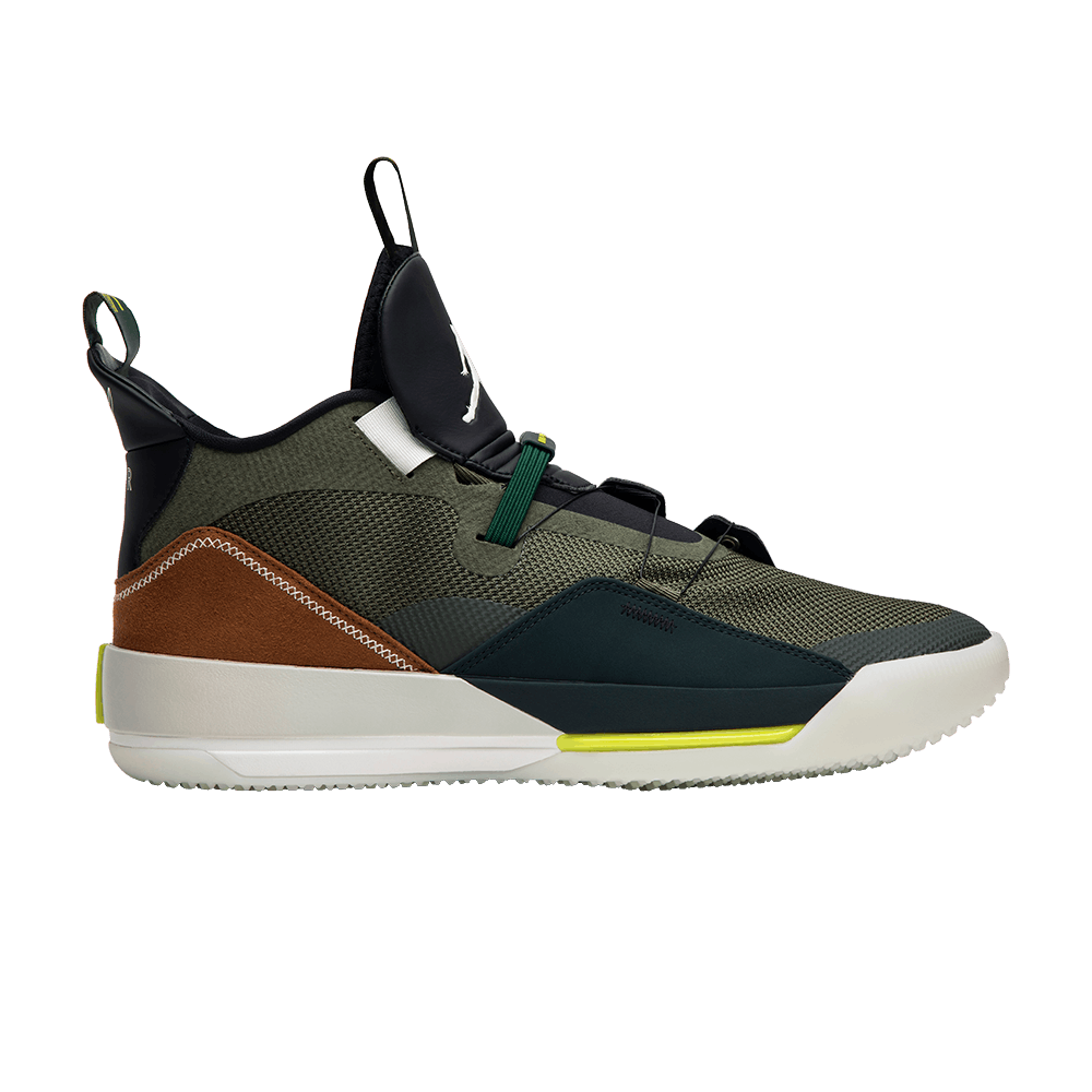 Travis Scott X Jordan Air Jordan 33 Nrg Olive Hyper Sneakers