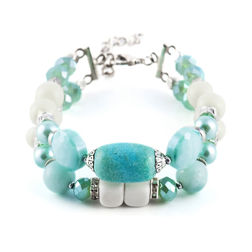 40066050 Браслет Роман с камнем- Эллада