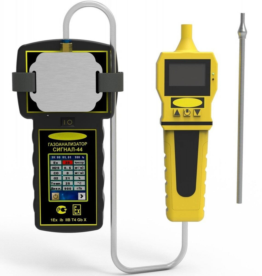 Сигнал-44 газоанализатор взрывоопасных и токсичных газов многокомпонентный взрывозащищённый портативный