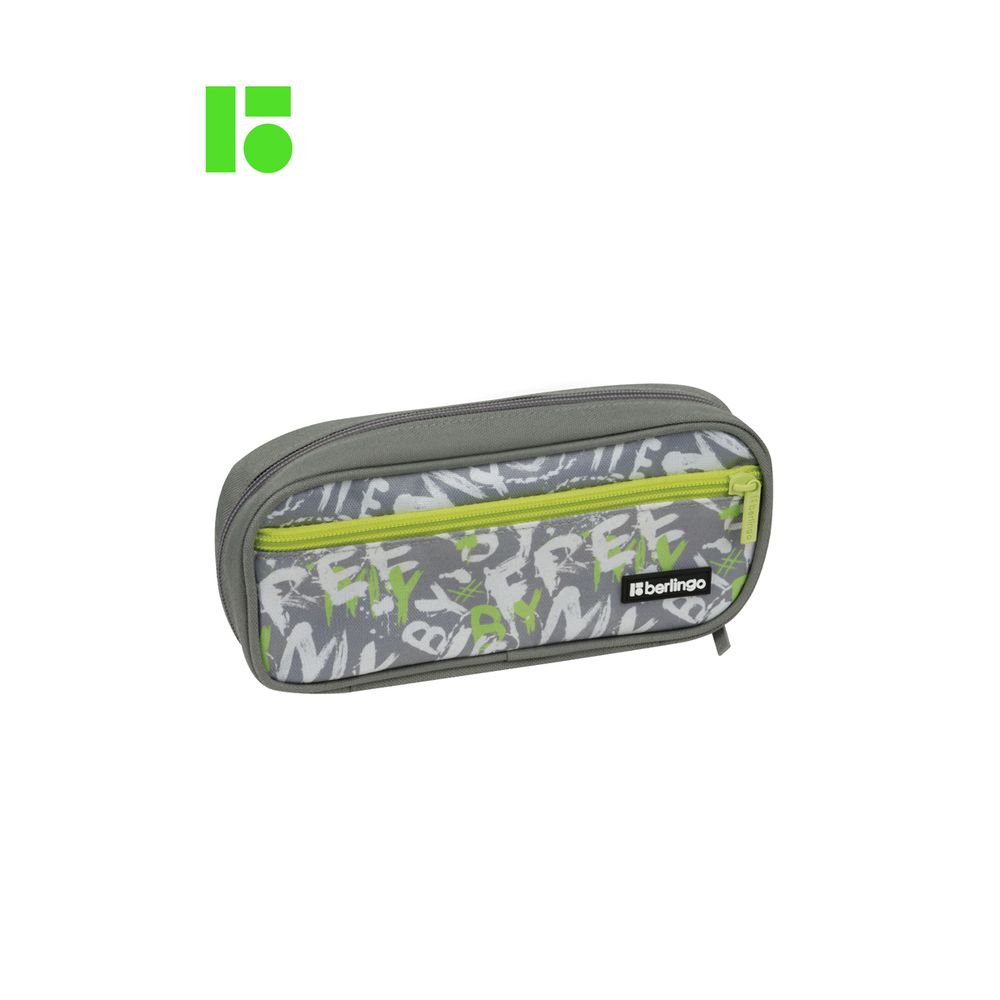 Пенал 1 отделение, 1 карман, 220*95*50 Berlingo "Reality", полиэстер, откидная планка